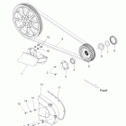 V12BW36/EW36 CROSS ROADS ALL OPTIONS Drive train, drive sprocket, belt, cover and guard...