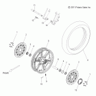 V12BW36/EW36 CROSS ROADS ALL OPTIONS Wheels, front, cast - v12bw36 / ew36 all options