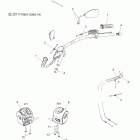 V12CB36NP/NPC/NPA KINGPIN Steering, controls and mirrors - v12cb36np / npc /...