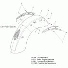 V11CA36/CB36 KINGPIN ALL OPTIONS Body, fender, rear - v11ca36 / cb36 all options