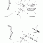 V11BB36/DB36/DC36/EB36 CROSS ROADS CUSTOM/CROSS COUNTRY ALL OPTI Chassis, floorboard / footpeg, passenger - v11bb36...