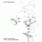 V11BB36/DB36/DC36/EB36 CROSS ROADS CUSTOM/CROSS COUNTRY ALL OPTI Electrical, headlight w / windshield - v11bb36 / d...