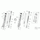 Pegaso Strada-Trail 650 IE Front fork-trail version