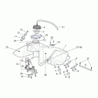 RXV-SXV 450-550 Pikes Peak Топливный бак