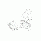 Scarabeo 100 4T E3 Передний корпус - облицовка 1