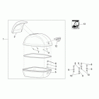 Scarabeo 100 4T E3 Верхний кофр