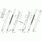 Pegaso Strada-Trail 650 IE Front fork-strada version