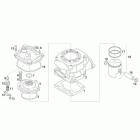 RS 125 Цилиндр - головка - поршень