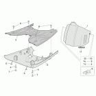 Scarabeo 100 4T E3 Центальная часть облицовки 2