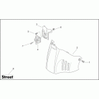 Scarabeo 50 2T E2 (Piaggio Engine) Central body iii - f.brd / hng.c