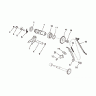 RXV-SXV 450-550 Pikes Peak ГРМ, передний цилиндр