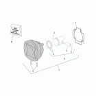 SR 50 H2O NEW (IE+Carb.) Блок цилиндров с поршнями