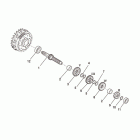 RXV-SXV 450-550 Pikes Peak Первичный вал редуктора