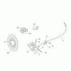 Scarabeo 50 2T E2 (Piaggio Engine) Передний тормозной суппорт