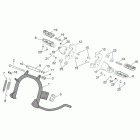 Scarabeo 100 4T E3 Подножки и боковая подставка