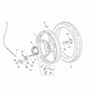 Scarabeo 50 2T E2 (Piaggio Engine) Заднее колесо - дисковый тормоз