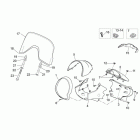 Scarabeo 300 Light E3 Front fairing