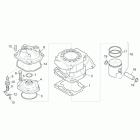 RX-SX 125 Цилиндр - головка - поршень
