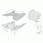 Scarabeo 50 4T 4V E2 Центальная часть облицовки 2