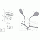 Scarabeo 50 4T 4V E2 Руль-панель приборов