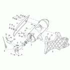 Scarabeo 300 Light E3 Глушитель