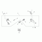 Scarabeo 50 2T E2 (Piaggio Engine) Lock hardware kit - decals