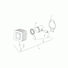 Scarabeo 50 2T E2 (Piaggio Engine) Блок цилиндров с поршнями