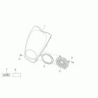 Scarabeo 50 2T E2 (Piaggio Engine) Front body iii - front cover