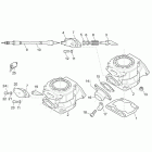 RX-SX 125 Цилиндр - выпускной клапан
