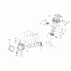 NA 850 Mana Блок цилиндров с поршнями