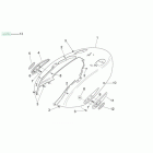 Mojito 125 E3 Задний обтекатель