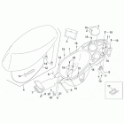 Sonic 50 H2O Saddle and helmet compartment