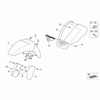 Scarabeo 250 Light E3 Передний корпус - облицовка 1