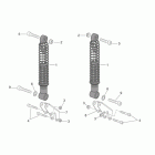 Atlantic 400-500 Sprint Задний амортизатор