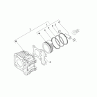 Mojito 125 E3 Цилиндр и поршни