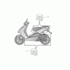 SR 50 H2O (IE+Carb.) Central and rear body decal