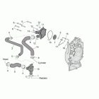 Atlantic 400-500 Sprint Water pump (external thermostat)