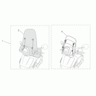 Scarabeo 250 Light E3 Дооснащение-Ветровое стекло