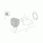 SR 50 H2O (IE+Carb.) Блок цилиндров и поршни
