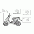 SR 50 H2O (IE+Carb.) Front body and technical decal