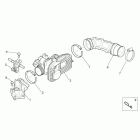 Scarabeo 250 Light E3 Корпус Дросселя