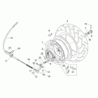 Mojito Custom 50 2T (Piaggio Engine) Заднее колесо
