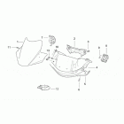 SR 50 H2O (IE+Carb.) Передний корпус - облицовка 1