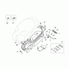 Mojito Custom 50 2T (Piaggio Engine) Helmet compartment