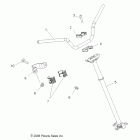 OUTLAW 525 - A09GJ52AA Вал руля и руль