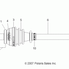 SCRAMBLER 500 4X4 - A09BG50AA Передний приводной вал