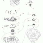 SPORTSMAN XP 850 ALL OPTIONS - A09ZN85/8X Engine, cooling system and water pump