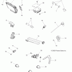SPORTSMAN XP 850 ALL OPTIONS - A09ZN85/8X Electrical, switches, sensors, ecu and control mod...
