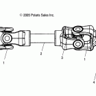 SPORTSMAN 800 EFI - A10MN76AX/AZ Drive train, rear prop shaft