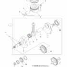 HAWKEYE 2X4 - A11LB27AA Колен.вал и поршни